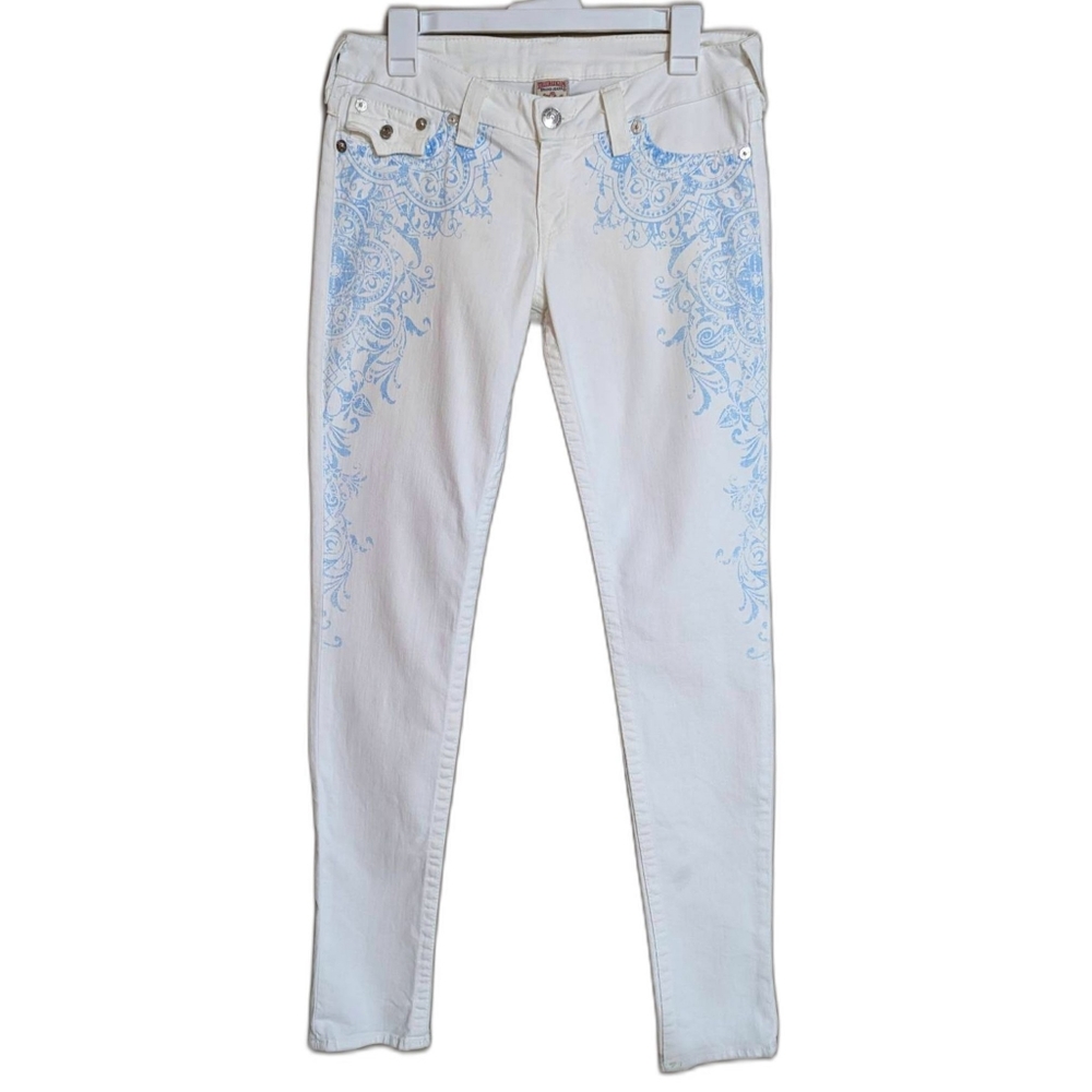 True Religion White Skinny Jeans 29 - Picture 3 of 9